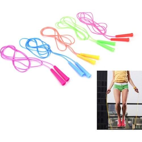 Hot High Quality 1pc 2.4m Speed Wire Skipping Adjustable Jump Rope Fitness Sport Exercise Cross Fit