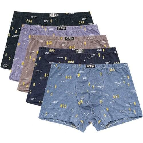 2/3/4pcs Fashion Underwear Men Boxers Underpants Sexy Printed For Men Cuecas Boxer Shorts Man Masculinas Calzoncillos 5XL 6XL