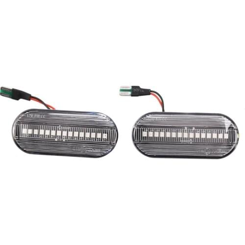 2Pcs Car LED Side Marker Lights Turn Signal Light Repeater Lamp for Ford C-Max Fiesta Focus MK2 Fusion
