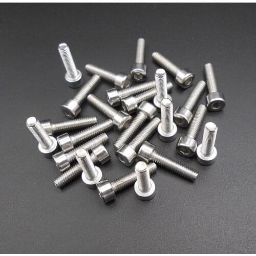 500PCS M4 201 Stainless Steel Hexagon Bolt Socket Cap Head Screws 4MM X 16MM DIN912 M4*16MM Hex Socket Screw Bolts *AT377X500