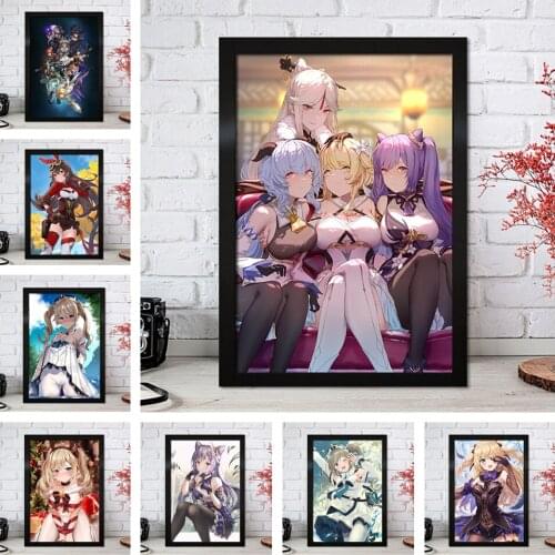 5D DIY Diamond Embroidery Japanese Anime Genshin Lmpact Pictures Diamond Painting Mosaic Cross Stitch Kits Home Decoration