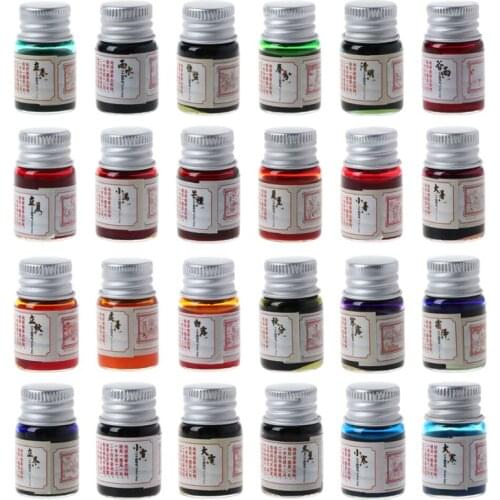 5ml Gold Powder Colored Ink For Fountain Dip Pen Calligraphy Writing Painting Graffiti Stationery Office Supplies