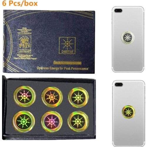 6Pcs/box EMF Protector Quantum Shield Sticker Mobile Phone Sticker for Cellphone Anti Radiation Protection Supplies
