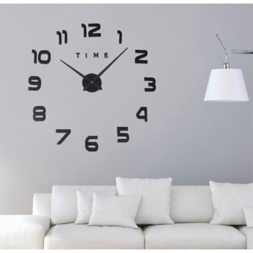 Diy Clock Acrylic Digital Wall Clock Art Decoration 3d Stereo Silent Electronic Clock Home Office Decoration