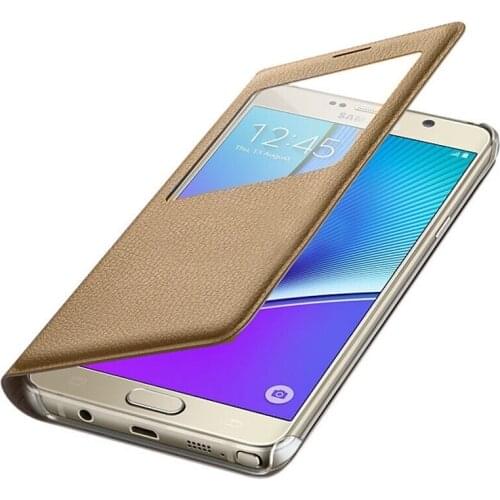 Flip Cover Leather Phone Case For Samsung Galaxy S9 S8 Plus S7 S6 Edge S5 A7 A5 A3 2017 2016 2015 Case Slim View Window Funda