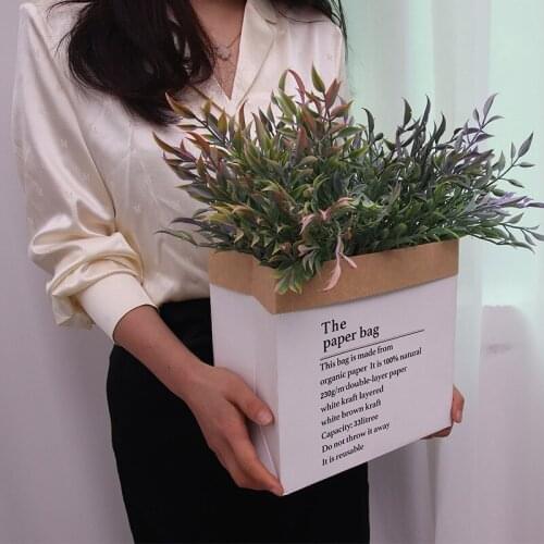 Simulation 5 Prongs of Persian Fern Leaf Grass Green Plants Home Indoor Wedding Decoration Photography