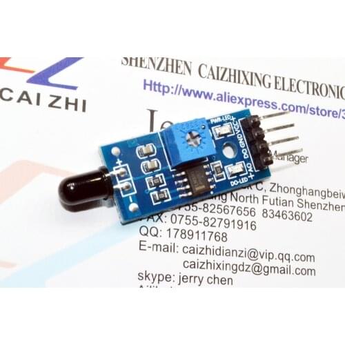 IR Infrared 4 Wire Flame Detection Sensor Module IR Flame Sensor Module Detector Smartsense For Arduino
