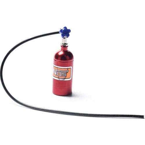 Metal Simulated NOS Nitrogen Bottle for 1/10 RC Crawler Car Defender Bronco RC4WD D90 D110 TRX4 Axial Scx10 90046,Red