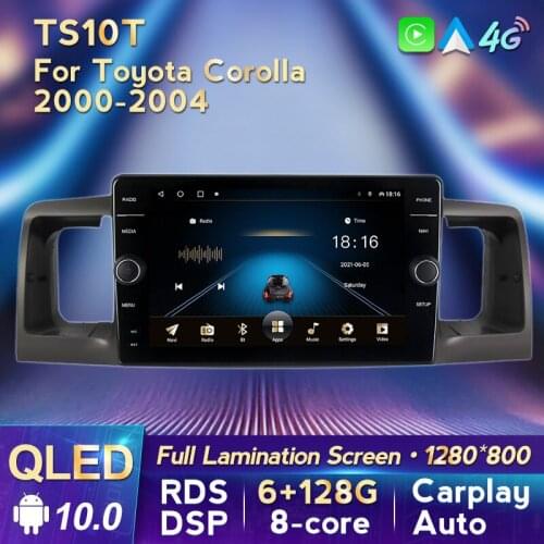 MLOVELIN For toyota Corolla E120 BYD F3 2013-2019 QLED Screen car smart multimedia player GPS navigation carplay 2din Android 10