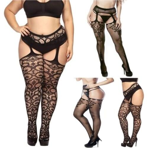 5 Styles Fashion Women Suspender Pantyhose Tights Plus Size Stockings