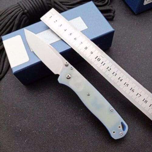 Butterfly In Knife BM535 Jade Blue G10 Handle S30V Blade Tactical Rescue Pocket Folding Knife Hunting Fishing EDC Survival Tool