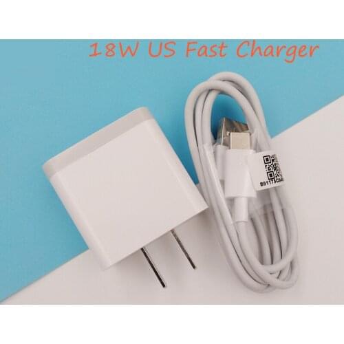 Original Xiaomi Mi 6 6X 8 Redmi Note 8 7 Pro 18W Fast Charging Power Adapter Type C Cable For 9 SE CC9 CC9E A2 Mix 2 3 4 Max 2 3