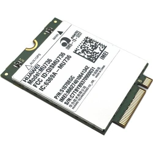 Original UNLOCKED HUAWEI MU736 3G NGFF M.2 Wireless Card WCDMA/HSP/HSPA+/EDGE/GPRS/GSM Module