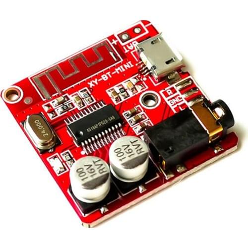 Audio Receiving Board For Bluetooth Pairing Speaker Module 3.7-5V Power Pad USB Power Supply Bluetooth Pairing LED Light