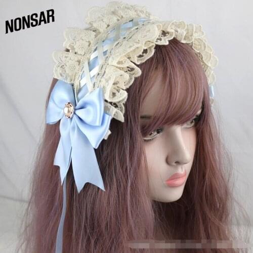 NONSAR Lolita Hair Band Soft Sister Dimensional Girl Accessories Cute All-Match Headband Multi-Color Headdress