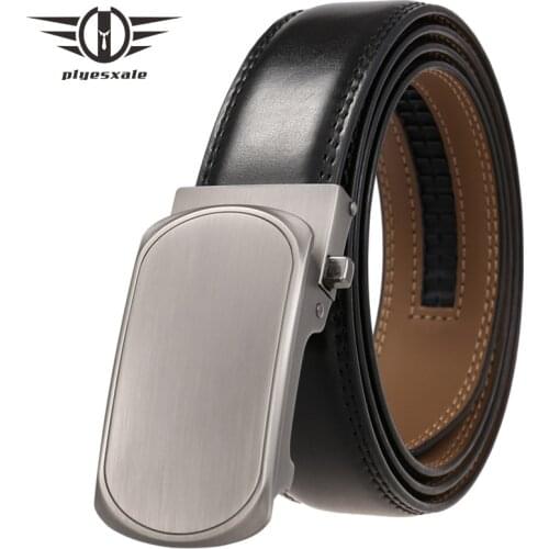NEW Mens Belts Luxury Automatic Buckle Genuine Leather Strap Black Red Brown for Mens Belt Designers Brand High Quality B744