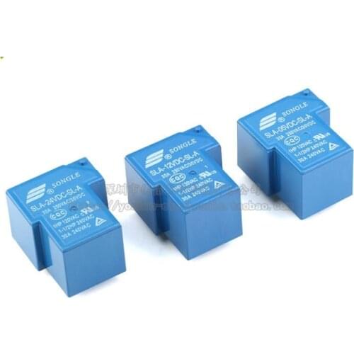 T90 4P 30A SLA-05V 12V 24VDC-SL-A electric relays ( A set of normally open )