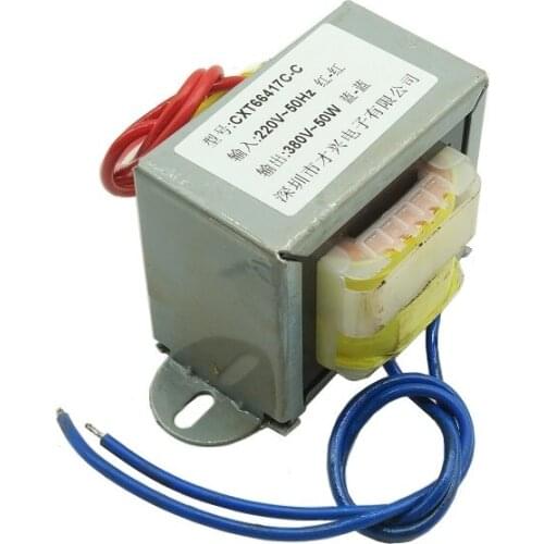 Transformer 50W 220V to 380V step-up transformer Single-phase AC 380V transformer 220 liter 380V