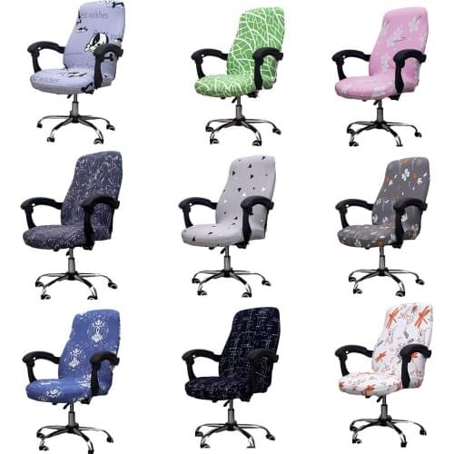 Universal Office Chair Cover Spandex Dust-proof Seat Cover for Rotating Computer Chair Removable Elastic Chair Protective Case