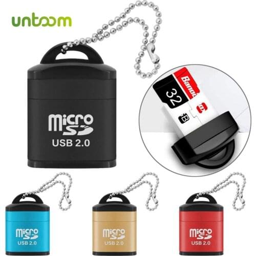 Untoom USB 2.0 Micro SD TF Card Reader Mini High Speed Mobile Phone Memory Card Reader for Laptop PC Camera Car Audio Reader