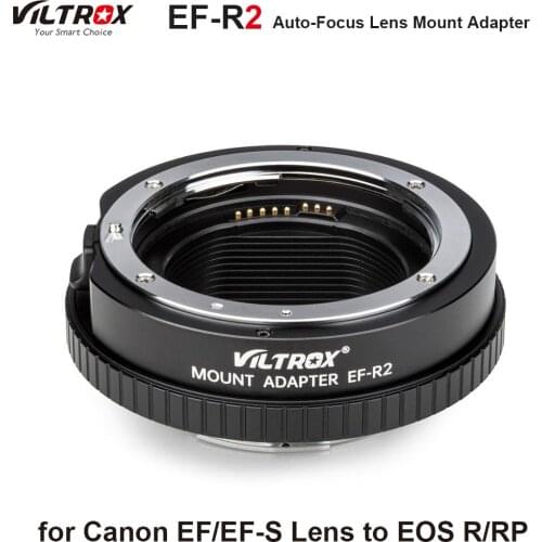 Viltrox EF-R2 Lens Mount Adapter Ring Auto Focus for Canon EF / EF-S lens for EOS R / RP Camera with Functional Control Ring