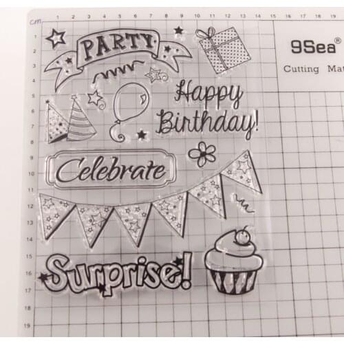 Reunion Party Happy Birthday Metal Cutting Dies and Stamps Scrapbook Craft Stencil DIY Album Paper Make Template Model