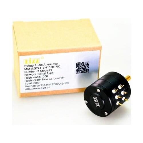 EIZZ 24 High-precision voltage divider stepping volume potentiometer stereo 24 Setps 10K 50K 100K 250K