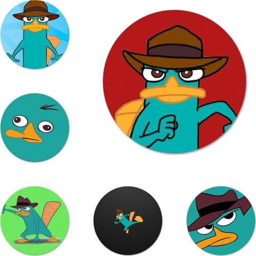 Perry The Platypus Icons Pins Badge Decoration Brooches Metal Badges For Clothes Backpack Decoration 58mm