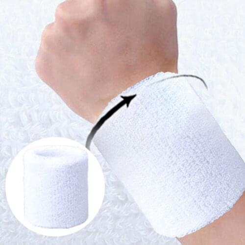 1/2PCS Wrist Sweatband Tennis Bandage Unisex Basketball Sport Wristband Badminton Volleyball Gym Wrist Support Brace Wrap