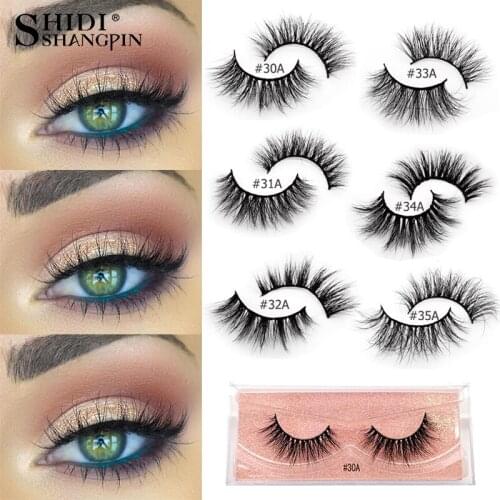 1 Pair 3d Mink Lashes Natural False Eyelashes Cruelty Free Lashes Dramatic Eyelashes 100% Handmade Mink Eyelashes