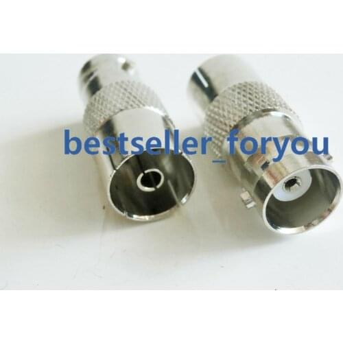 1X RF Adapter Connector BNC Female Jack To IEC PAL DVB-T TV Female Straight
