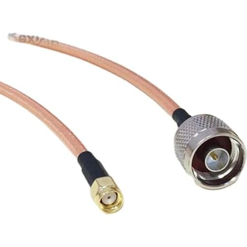 WIFI antenna cable RP-SMA Male Plug Switch N Male Pigtail RG142 low loss 1M/2M