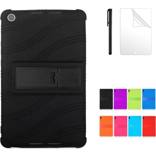 Safe Case For Huawei MediaPad M5 lite 8 JDN2-W09/AL00 8.0 inch smart cover for huawei m5 lite 8 Soft Silicone Case +FilmGift