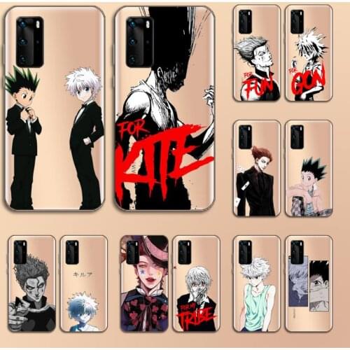 Hunter x hunter hisoka Phone Case Transparent for Huawei P20 P30 P40 lite pro P smart 2019 honor 8x 10i