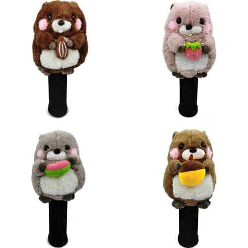 [Silver Rivets] Premium Red Golf Driver Headcover Fairway Woods Hybrid Putter Covers Complete Club Set Mascot Novelty Gift