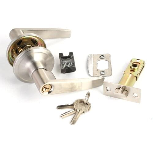 Zinc Alloy Material Handle Entrance/Privcy/Passage Door Lock Copper Door Handle With Lock 3 Keys 810SS-ET