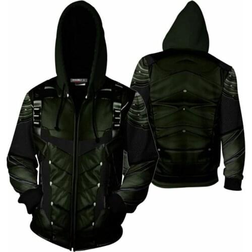 Hot Cosplay 3D Zip Coat Hoodie Sweatshirt Costume Cool Jacket