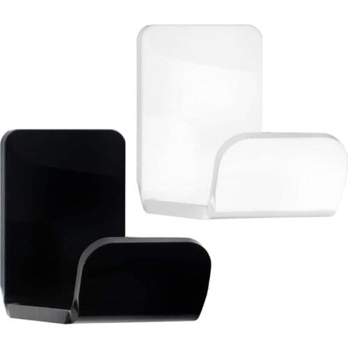 Gaming headset Wall Shelf Earphone Stand Acrylic Adhesive Wall Mount Display Shelf for Headset Earphones