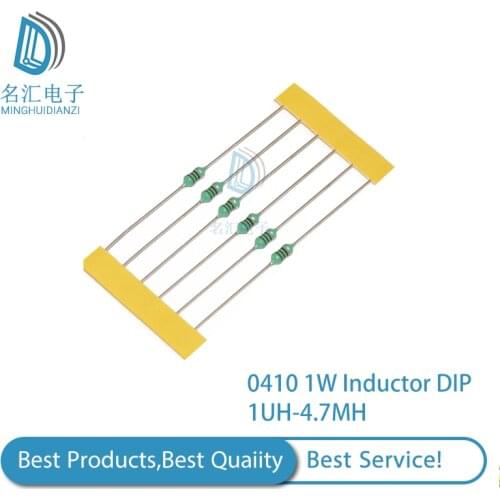 20PCS 0410 1/2W Inductor DIP Color Ring Inductance 1UH-4.7MH 3.3UH 4.7UH 6.8UH 10UH 22UH 47UH 68UH 100UH 220UH 330UH 470UH 1MH