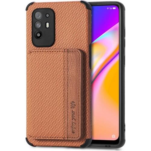 For OPPO A54 A74 A 94 5G Phone Case Vegan Leather Card Slot Back Panel Anti-theft Brush Funda OPPO A74 A94 A 54 74 4G Flip Cover