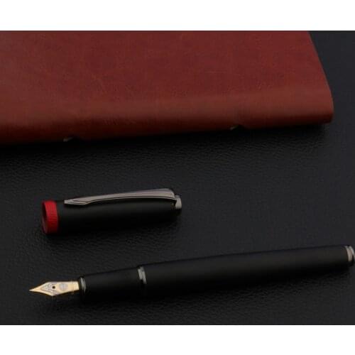 Frosted Black Fountain Pen Set Box Gun Gray School Office Writing Supplies Ink Pens Wing Sung