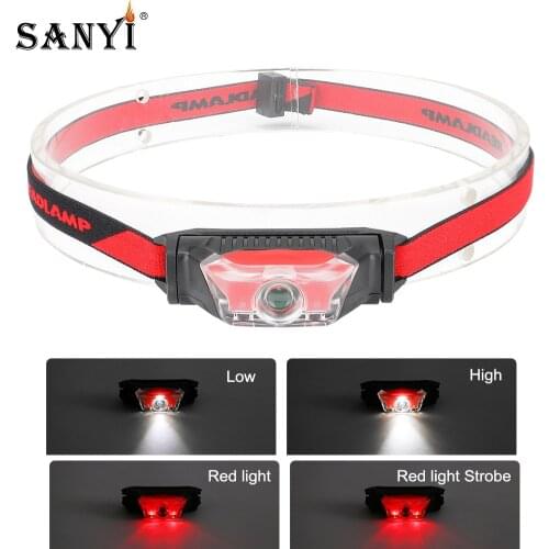 3 LED Waterproof Headlamp 4 modes Beam light Mini AA Headlight Lantern Flashlight LED Head Lamp for Outdoor Camping Lighting
