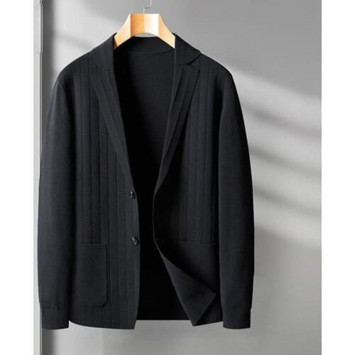 Men 2021 Spring Autumn Fashion Loose Sweater Jackets Male Casual Cardigan Coats Ladies Solid Color Warm Knitted Overcoats O141