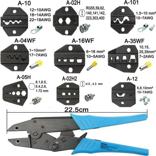 A05H A02H2 A12 A02H A35WFDie Sets for HS HS-05H FSE-05H AM-10 EM-6B1 EM-6B2 CRIMPING PILER Crimping machine one set modules jaws