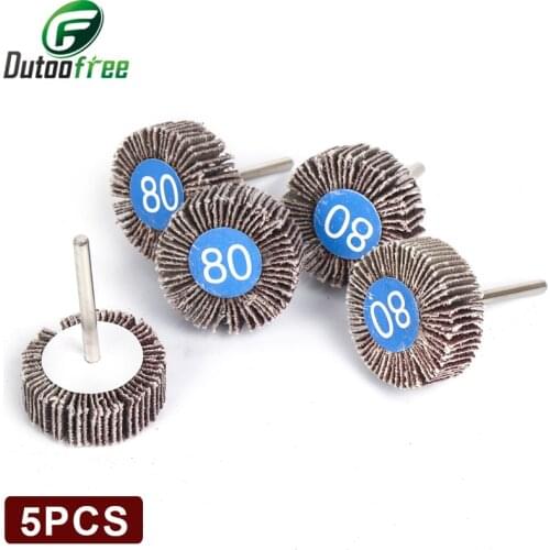 5Pcs Dremel Accessories Sandpaper Sanding Flap Polishing Wheels Sanding Disc Set Shutter Polishing Wheel For Rotary Power Tools