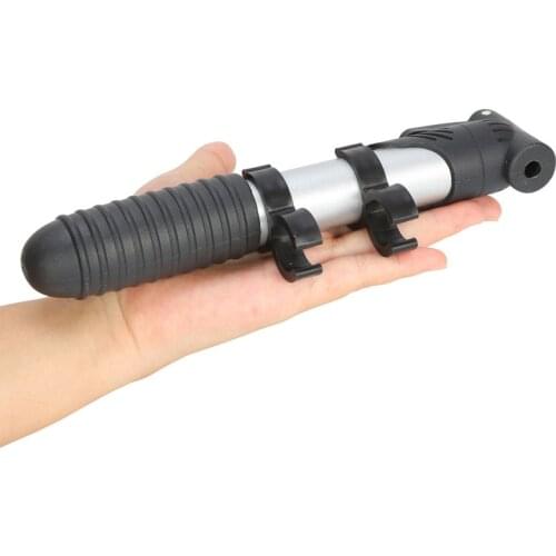 Aluminum Alloy Three-section Portable Bicycle Inflatable Tube Balloon Manual High Pressure Mini Pump Bike Tire Pump