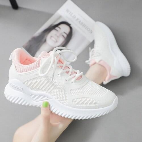 New sports womens shoes coconut running shoes wild breathable single net shoes women fashion trend