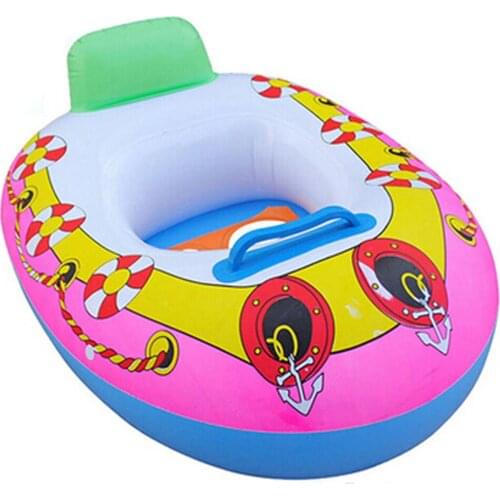 New 65x45cm Inflatable Swimming Circles Kids Baby Swimming Seat Swim Ring Pool Aid Trainer Beach Floating Boat 2-5 Year old Kid