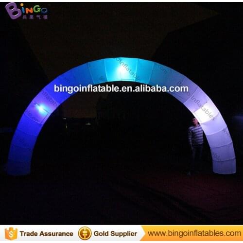 Promotional 6X3 meters inflatable LED arch decorative color change blow up lighting archway for party toys