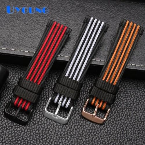 New Arrival watch strap for AR11015 11014 80004 1948 Striped Simple replacement nylon watch band bracelet watch accessories 22mm